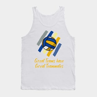 Volleyball (blue & yellow) Tank Top